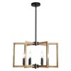 6-Light Chandelier Metal Modern Chandelier Adjustable Height for Ceilings