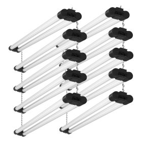 VEVOR 10 Pack LED Shop Light, 4 FT, 40W Linkable Shop Light Fixture