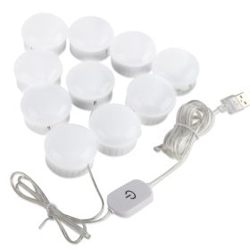 10pcs Led Vanity Mirror Lights Pro Kit - Glow-Up Essential! Vanity Lights for Bridal Makeup, Photography Studio, 3000k, 4000k