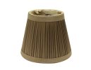 Slant Pencil Pleat Chandelier Lampshade with Flame Clip, Ash (Set of 6)