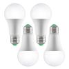 VEVOR Smart Light Bulbs, 4-Pack, 9W Multicolor LED Bulbs, 800 Lumens with Smart Control Compatibility for Vera, Google Assistant, Amazon Alexa, iOS