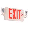 VEVOR LED Exit Sign with Emergency Lights, Two Heads Emergency Exit Light with Battery Backup, Combo Red Letter Fire Exit Lighting