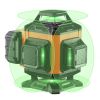 VEVOR Laser Level, 100ft, Self Leveling Manual Green 4 x 360° Cross 16 Line Laser