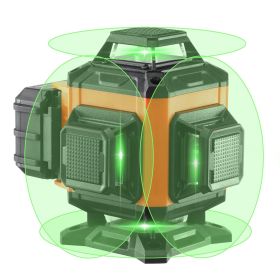 VEVOR Laser Level, 100ft, Self Leveling Manual Green 4 x 360° Cross 16 Line Laser