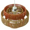 Dorset Pendant Lamp - White and Natural/Terracotta