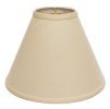 Deep Cone Hardback Lampshade with Washer Fitter, Beige Color Fabric Lampshade for Table Lamps, Natural Linen, 5" Top x 13" Bottom x 10" Height