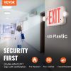 VEVOR LED Exit Sign with Emergency Lights, Two LED Adjustable Heads Emergency Exit Light with Battery Backup, Combo Red Letter Fire Exit Lighting