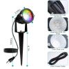 4Pcs Landscape Lights Color Changing Landscape Spotlight IP65 Waterproof RGBW LED Colorful Stake Light with Remote Control 16 Color 4 Dynamic Light Mo