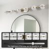 (Same as W1340P143676/L2001-G-6) Modern Minimalist Bathroom Vanity Light, LED 6 Bulb Acrylic Shades