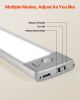 Under Cabinet Lighting 2 PCS 62 LED Motion Sensor Lights Battery Operated