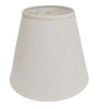 Deep Cone Hardback Lampshade with Washer Fitter, White Fabric Lampshade for Table Lamps, Natural Linen, 9" Top x 16" Bottom x 14" Height