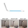 3 Colors LED Night Light Hand Sweep Smart Reading Book Lights USB Plug Foldable Portable Desk Lamp for Laptop Keyboard Lighting