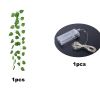 1 Roll Of Artificial Ivy Leaf Plants With LED String Lights (86.6''); Green Vine Garland Hanging Lights For Wall Party Wedding Room Home Kitchen Indoo