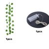 1 Roll Of Artificial Ivy Leaf Plants With LED String Lights (86.6''); Green Vine Garland Hanging Lights For Wall Party Wedding Room Home Kitchen Indoo