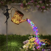 Ouddy Decor Fairy Garden Decor with Solar Watering Can