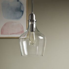 Auburn Bell Shaped Glass Pendant (Color: as Pic)