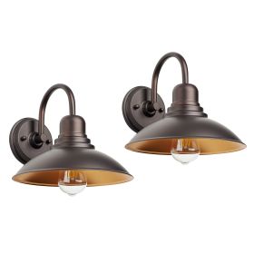 Gooseneck wall sconce light (Pack: 2 Pack, Color: Oil Rubbed Bronze)