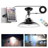 Solar Shed Lights with 1Pack/2Pack Head Light with Separate Panel Wall Mounted Solar Pendant Light Indoor Outdoor with Remote Timer 3 Modes 3 Light Co