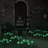 2Packs/4Packs Solar Scary Eyeballs Lights Outdoor Halloween Decoration Swaying Light Halloween Path Lights Ornaments with Total 12LED IP65 Waterproof