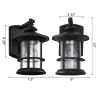 2 Pack outdoor wall light